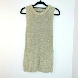 Sheike Knit Tank Top Beige Womens Size XS